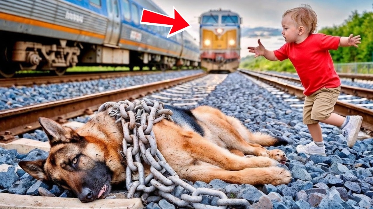 Duitse Herder Vastgebonden Aan De Spoorrails: De Actie Van De Pup Ontroerde Iedereen!