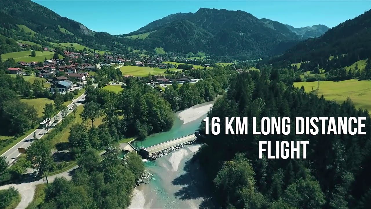 A little village in the German Alps (Aerial Drone Footage)