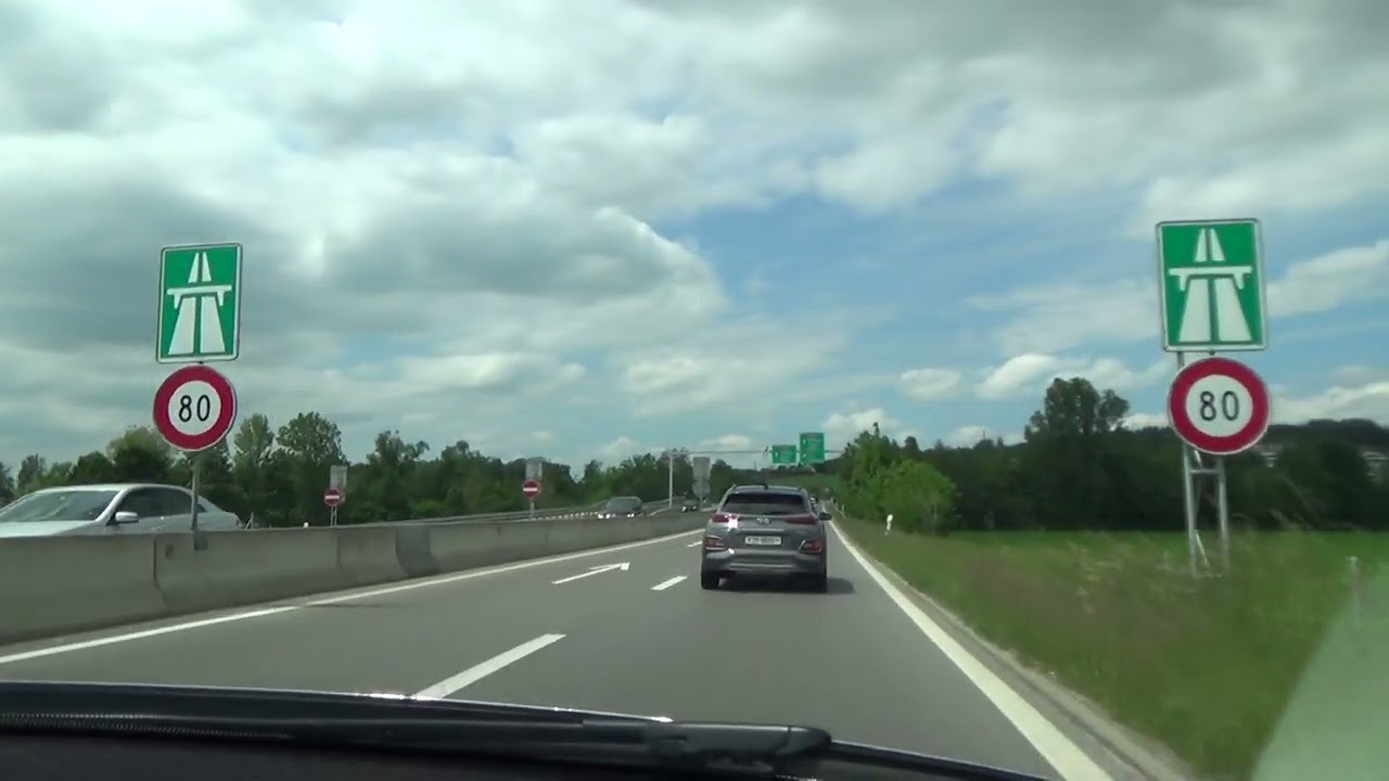 Fahrt von Baar zum Gubristtunnel bei Zürich / Video 68