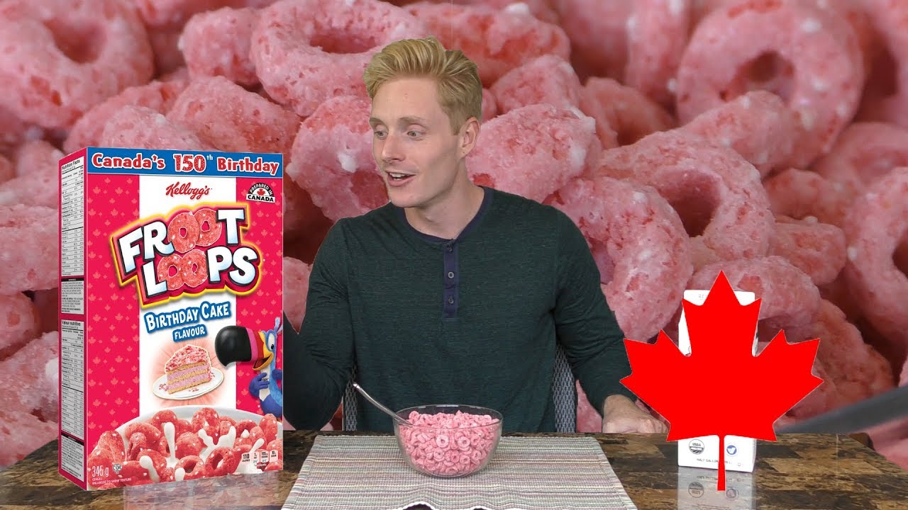 Review: Birthday Cake Froot Loops | Oh Canada!