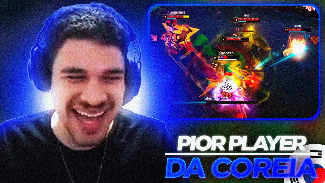 JOGUEI CONTRA O PLAYER MAIS TROLL DA COREIA🤣🤣