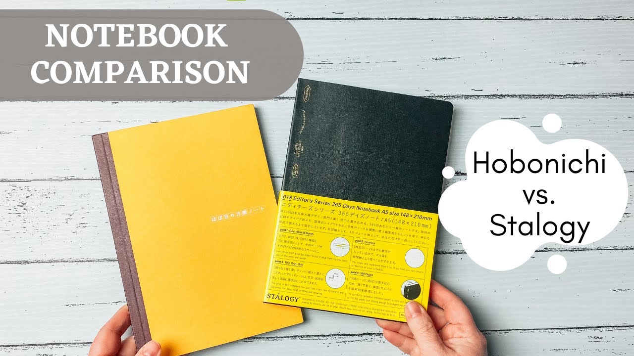 A5 Notebook Comparison ~ Hobonichi vs. Stalogy
