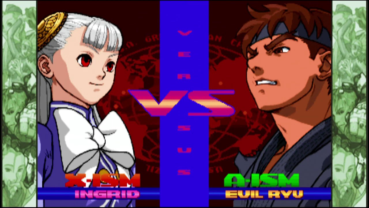 Street Fighter Alpha 3 MAX (PSP) Arcade as Ingrid