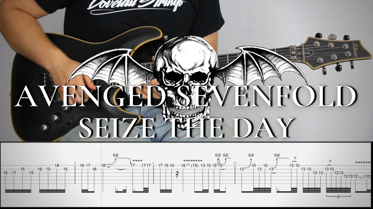 AVENGED SEVENFOLD - SEIZE THE DAY (Solo) | Guitar Cover Tutorial (FREE TAB)