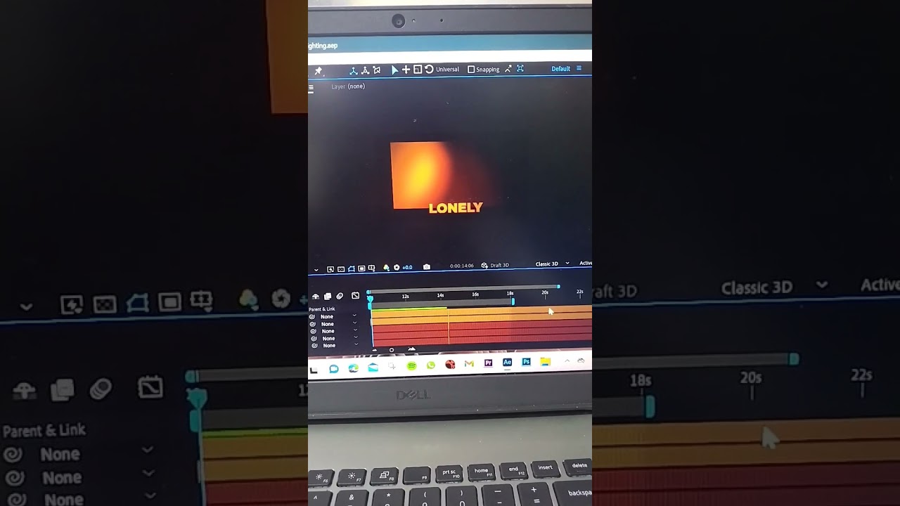 3D lighting #subscribe #afftereffects #3dlighting