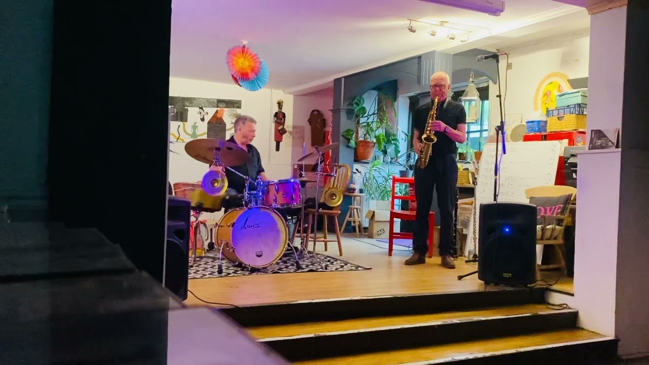 Larry Stabbins and Mark Sanders at Redwing Gallery.