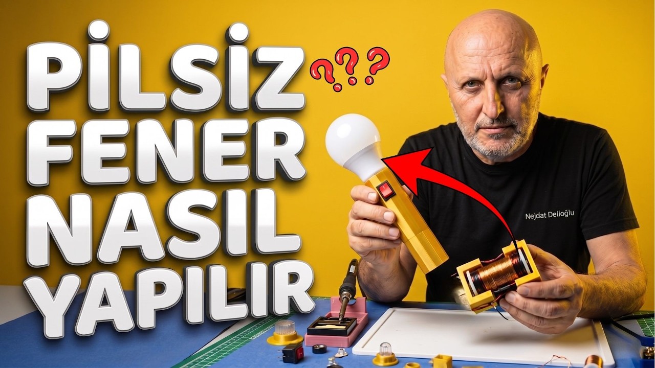 Pilsiz El Feneri Nasıl Yapılır? | Acil Durum Feneri Nasıl yapılır? | Battery Free Lantern Making
