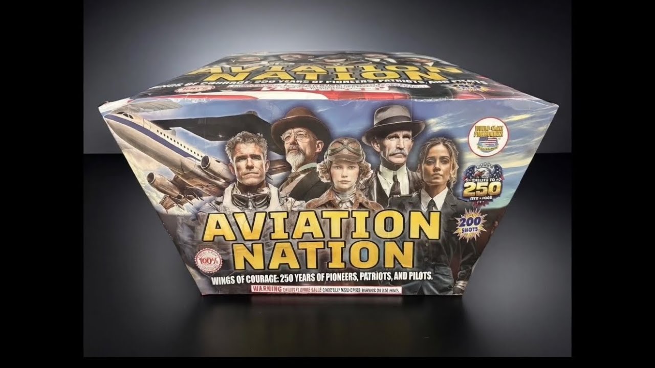 AVIATION NATION 200 shot firework cake 🔥🔥🦾 NEW 2026 BANGER BY WORLD CLASS FIREWORKS 