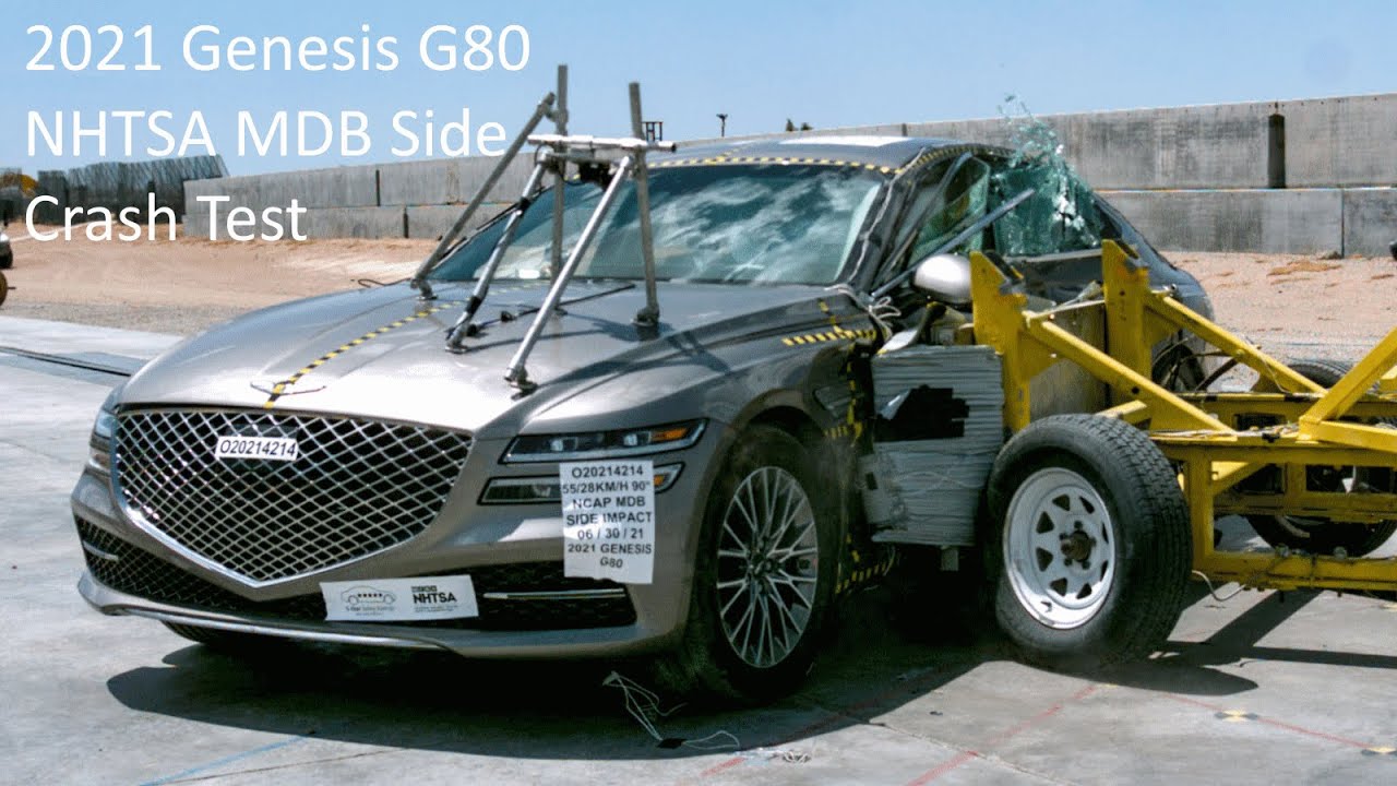 2021-2023 Genesis G80 NHTSA MDB Side Crash Test