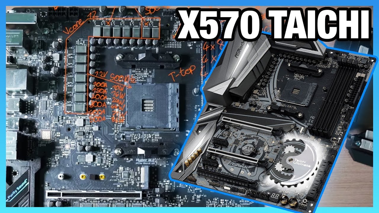 ASRock X570 Taichi Motherboard Analysis of VRM & PCB