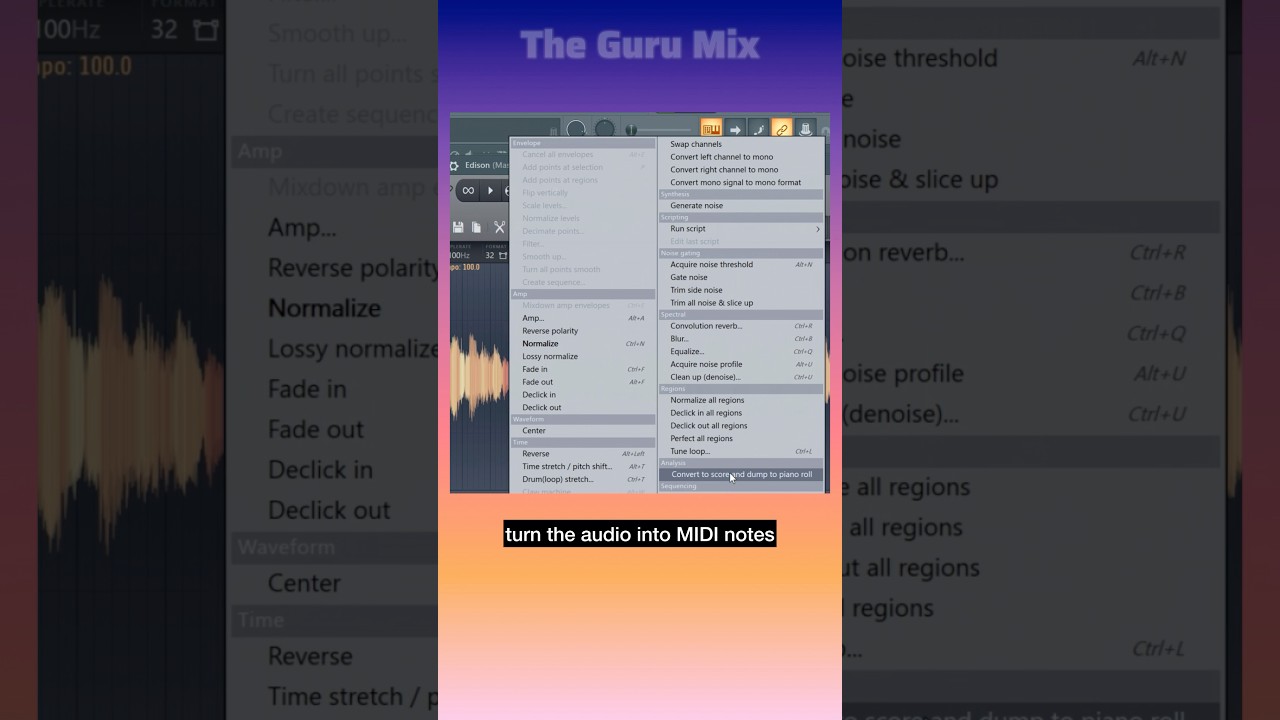 How To Get The Midi of an Audio File. | Fl Studio Tips 
