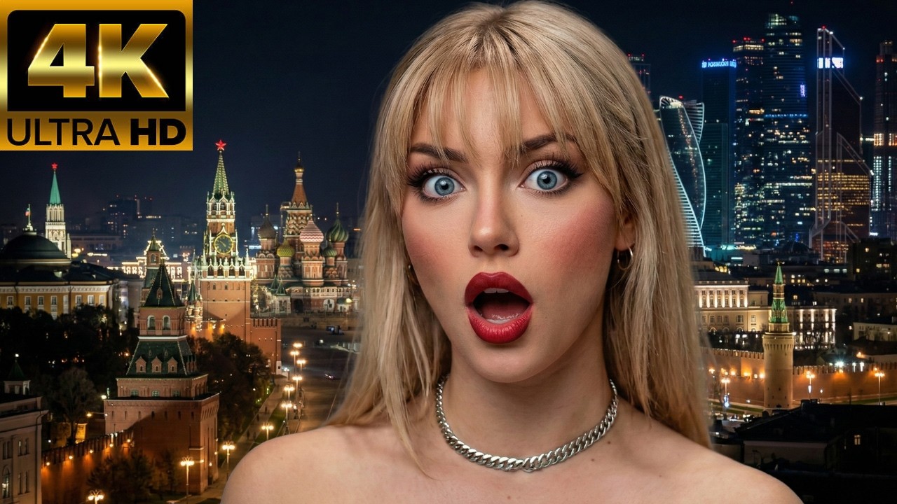 🇺🇸AMERICAN walks through a RUSSIAN City! Alone at Night!