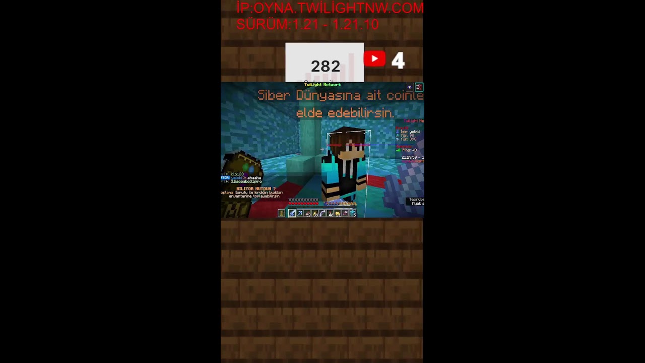 İzleyicilerle Minecraft Oynuyoruz! Gaming Livestream Online #61 #shorts