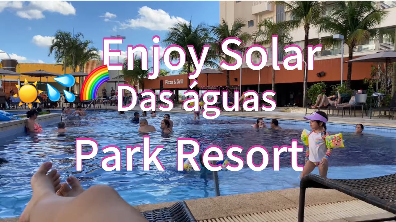 Mostramos tudo do Resort solar das Águas em Olimpía/ Dia na piscina e diversão! #resort #viagem #kid