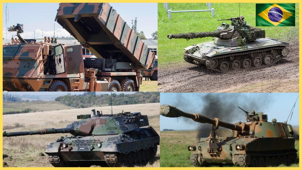 Tiro real SK-105 Kürassier, Guarani, M109, Astros 2020, Cascavel, Gepard, Igla, RBS-70 do Brasil