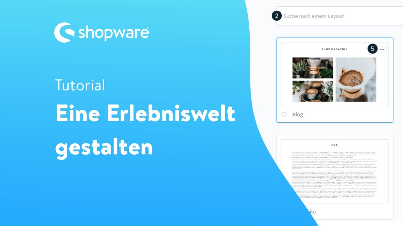 Die Erlebniswelten gestalten (Shopware 6 Tutorial)