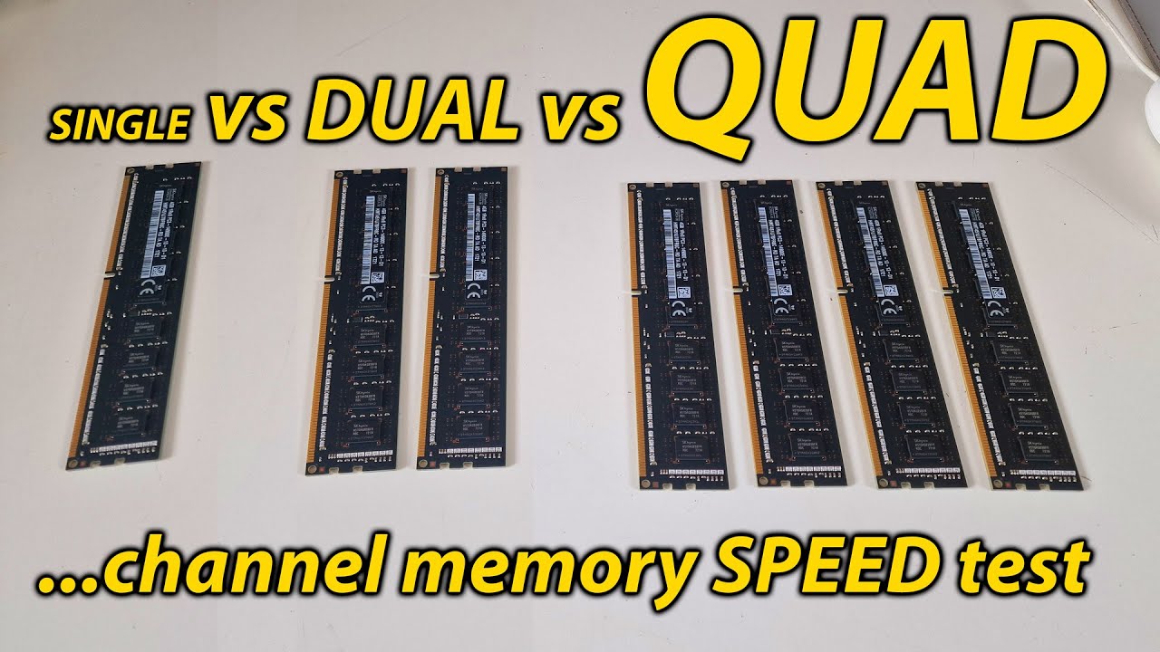 Single vs Dual vs QUAD channel DDR3 RAM SPEED Test (on a Mac Pro 6.1 Trashcan)