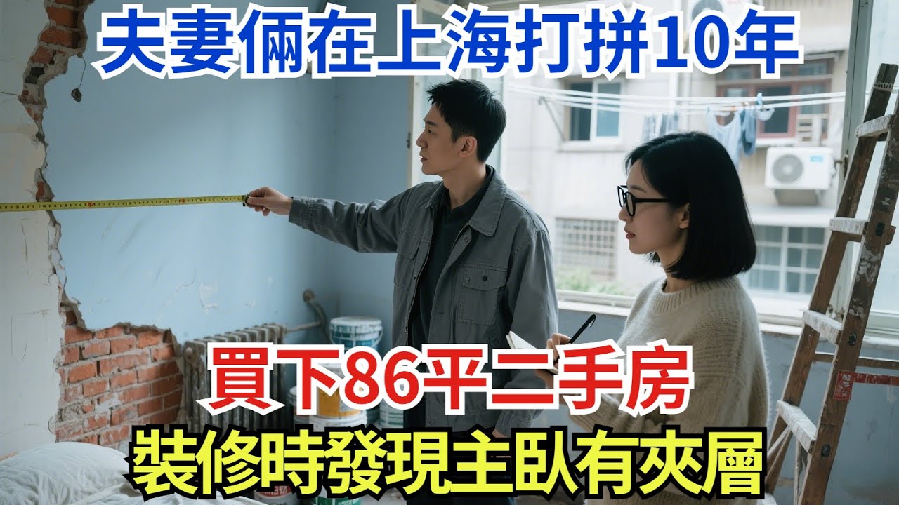 夫妻倆在上海打拼10年，買下86平二手房，裝修時發現主臥有夾層