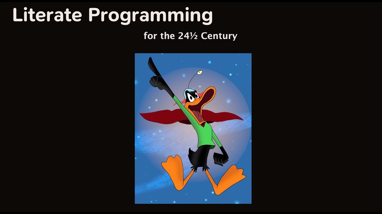 Literate Programming for the 24½ Century
