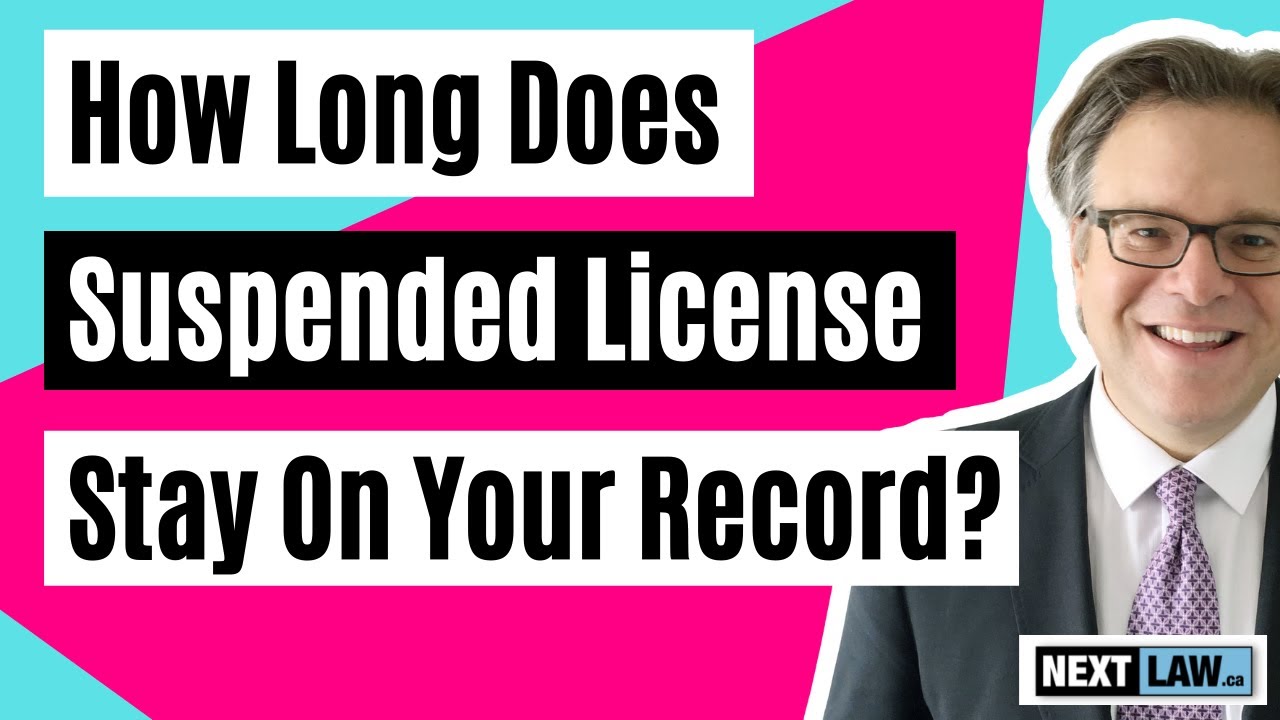How long does a suspended license stay on your record in Ontario?