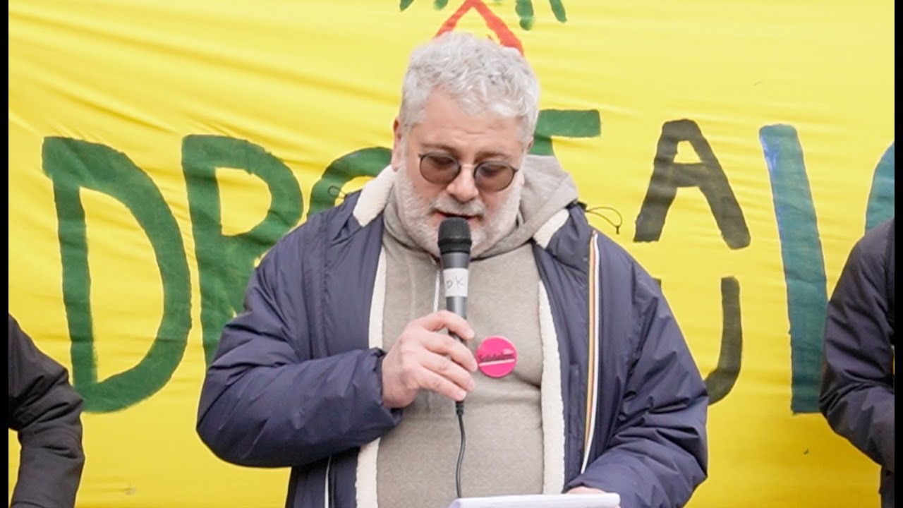 Rassemblement contre la loi "CHOC" : Intervention d'Elie Lambert, Union syndicale Solidaire