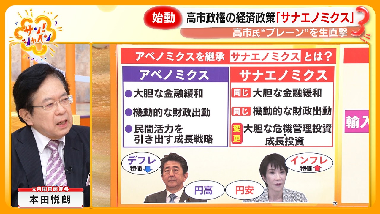 【生出演】高市早苗首相の“ブレーン”に聞く ｢責任ある積極財政｣ とは？  ｢サナエノミクス｣ は成功するのか？【サン！シャインニュース】
