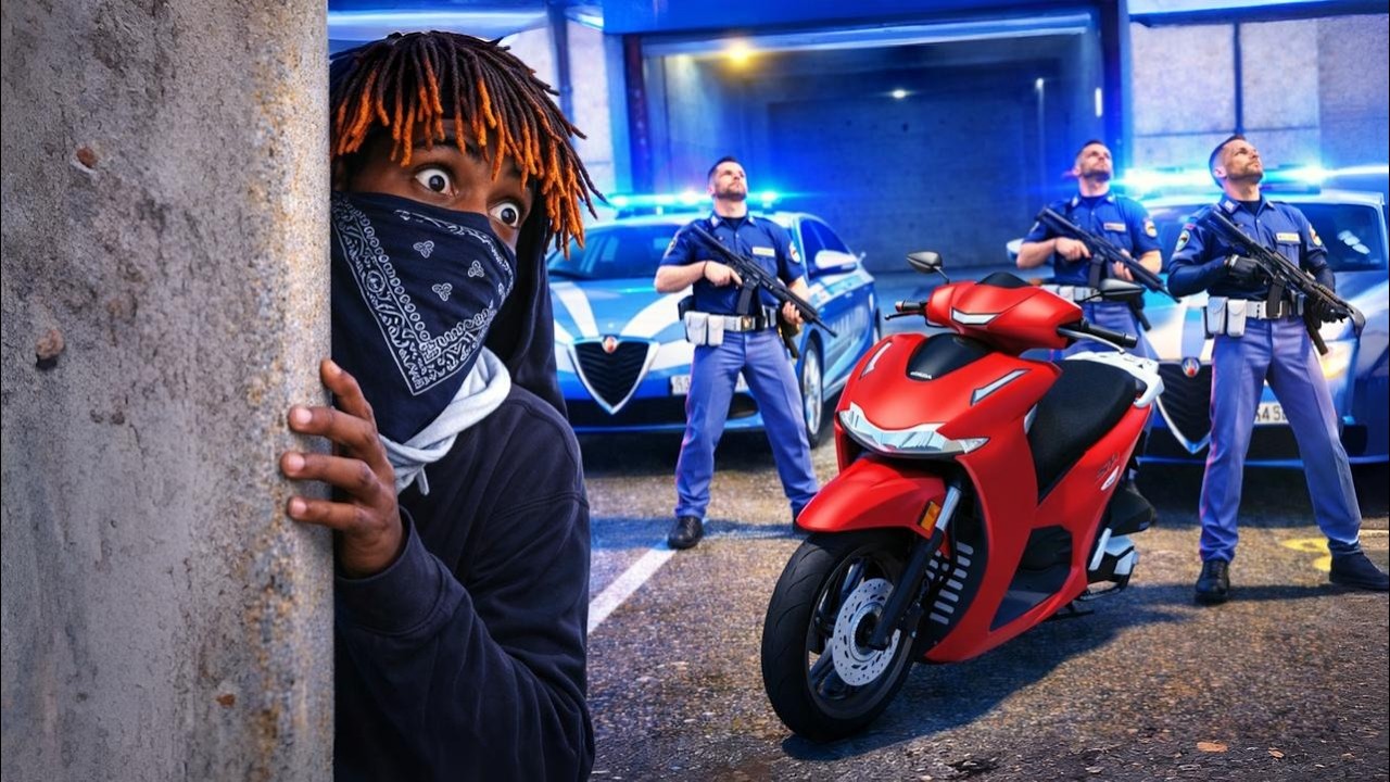 ATTACCO LA POLIZIA! MI RIPRENDO il MIO HONDA SH SEQUESTRATO| GTA 5 MOD VITA DA GANGSTER