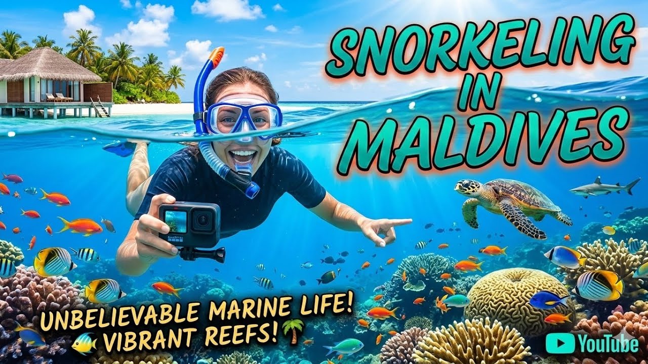 Snorkeling in the Maldives | The Clearest Water I’ve Ever Seen!