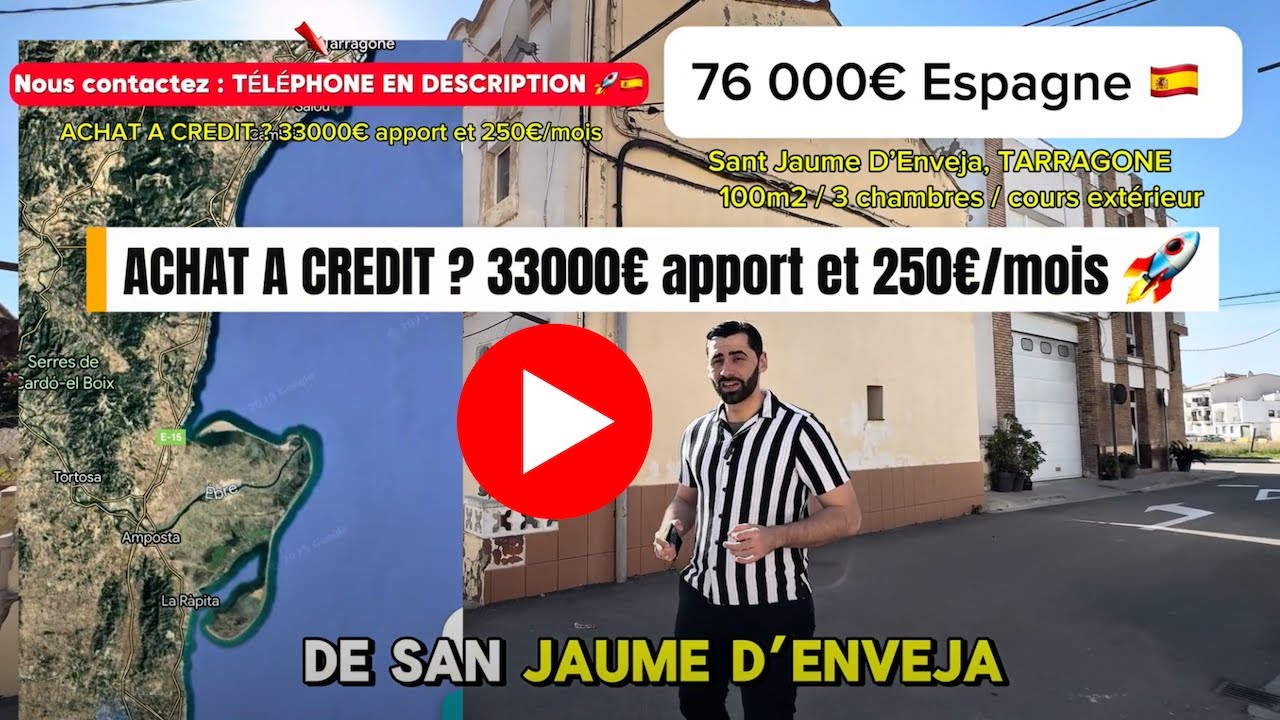Acheter en Espagne : 76 000€ Petite maison bord de mer 🇪🇸 Deltebre