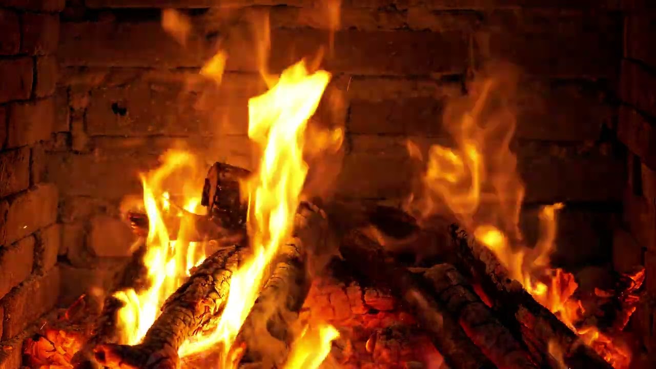 Relaxing Jazz Music for Insomnia Relief - Warm Fireplace Ambience & Soft Crackling Fire