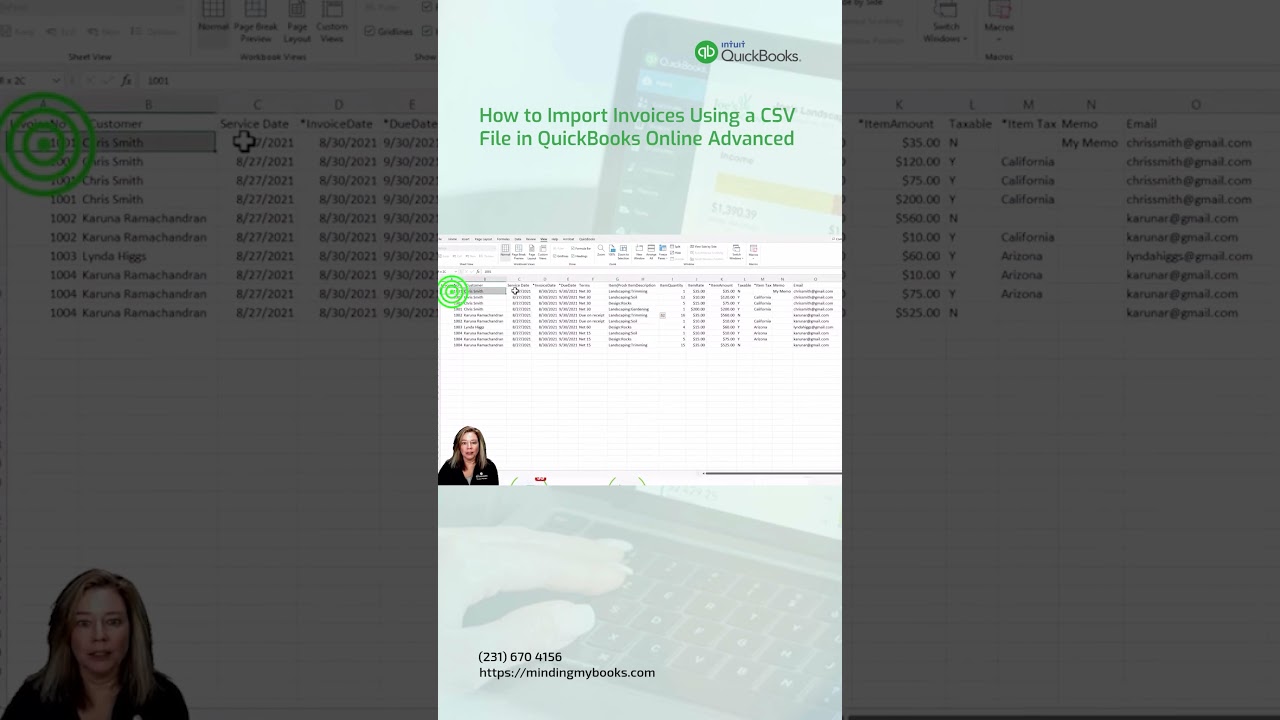 Import Invoices in QuickBooks Online Advanced from CSV in 2 Minutes