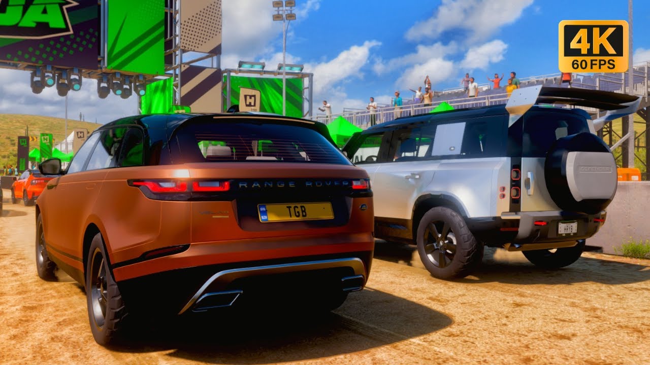 Range Rover Velar vs Off-Road Cars | Forza Horizon 5 Steering Wheel Gameplay