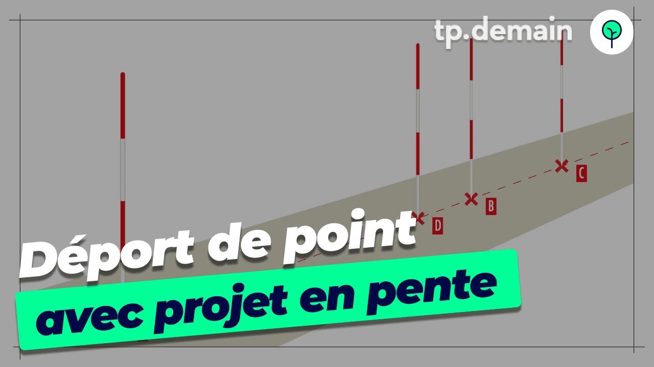 Déport de point en altimétrie - projet en pente