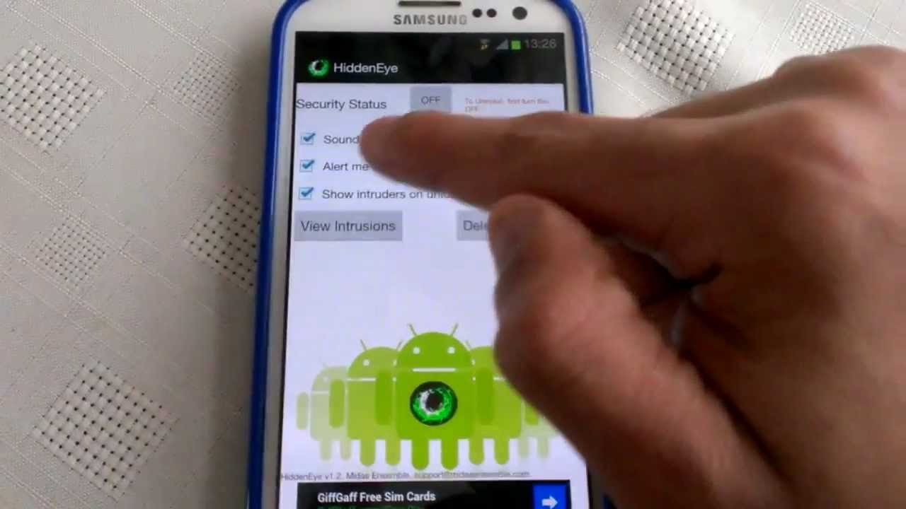 Hidden Eye Application For Android (FUNNY VIDEO BUT AWSOME APP TO CATCH INTRUDERS)