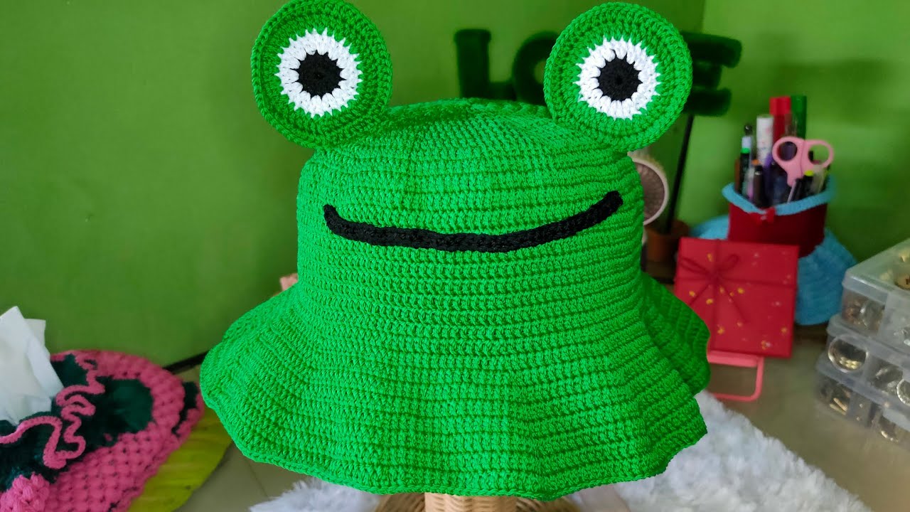 Topi Rajut Kodok | Tutorial Crochet |