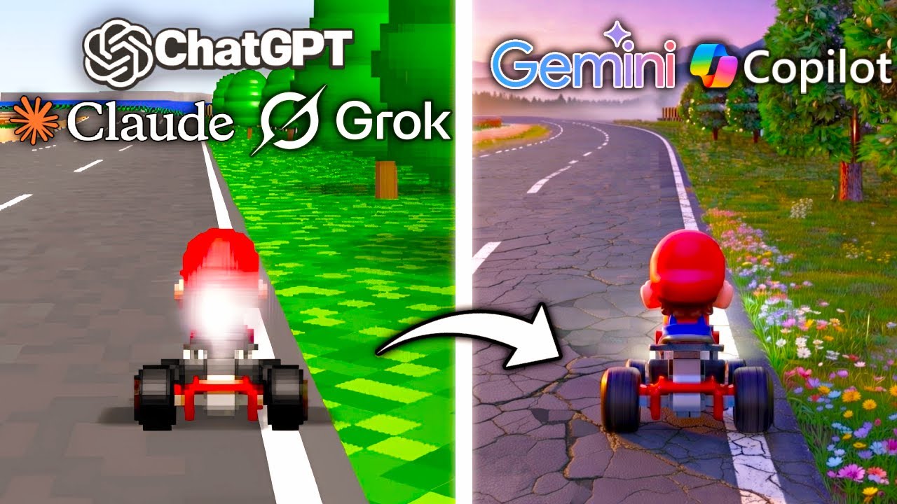 5 AIs WORK TOGETHER to Make Mario Kart From Scratch