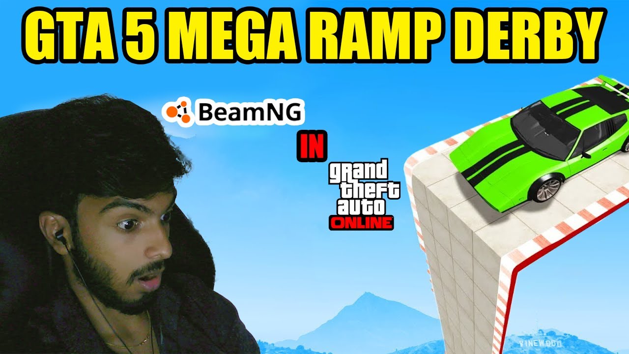 * BeamNG IN GTA 5 MEGA RAMP * CRAZY FUN | GTA 5 Online Gameplay | 📸 FACECAM - Black FOX Tamil Gaming