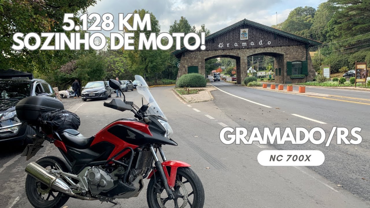 ATRAVESSEI UMA BARRAGEM COM A NC 700X | GRAMADO E CANELA DE MOTO