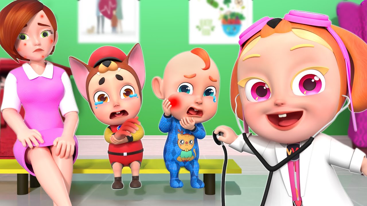 Bayi Pergi ke Dokter🩺 | Lagu Boo Boo & Baby Care | Lagu Anak | Rosoo Bahasa Indonesia
