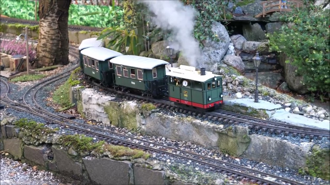 Regner Paul Kastenlok  auf der LGB Gartenbahn  Echtdampf  Livesteam