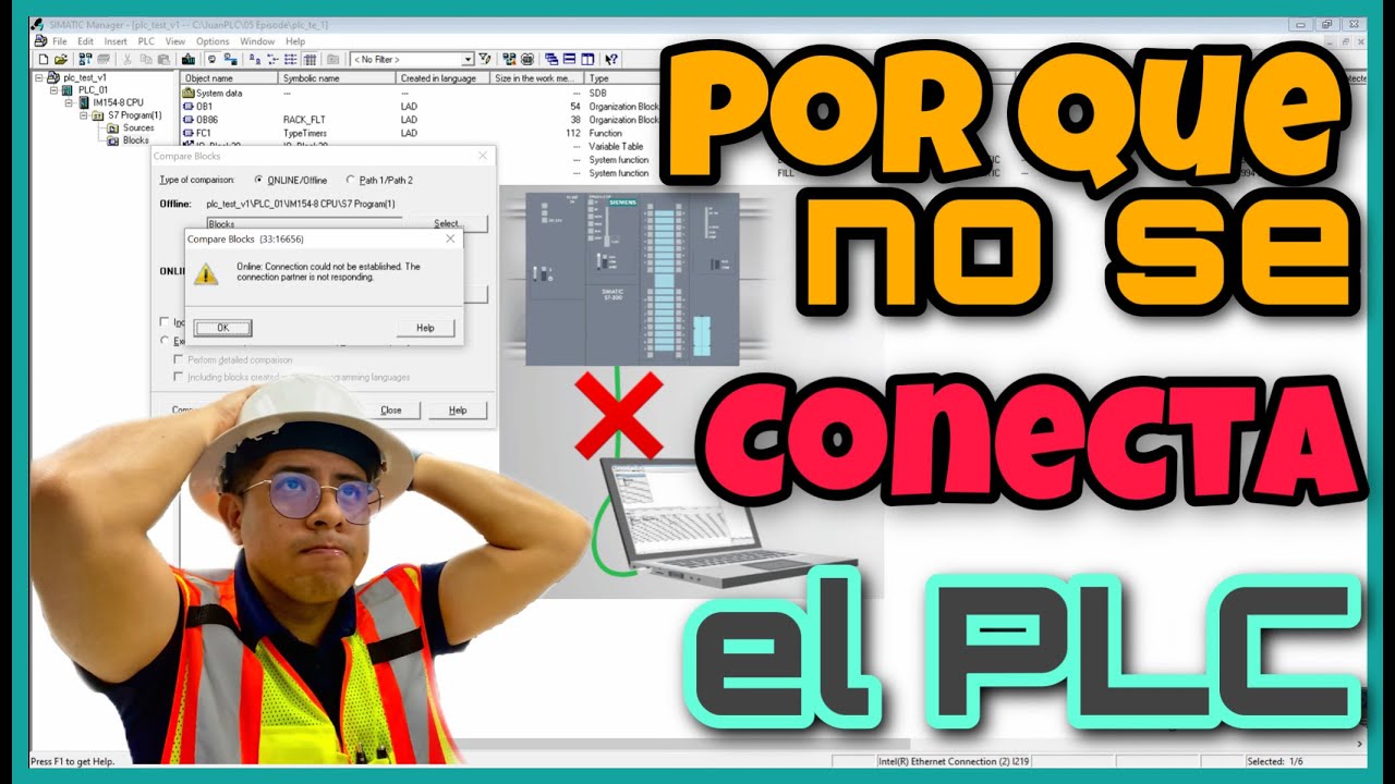 Errores al conectarse al PLC S7-300 | Ajustar interface PG/PC | SIMATIC STEP7