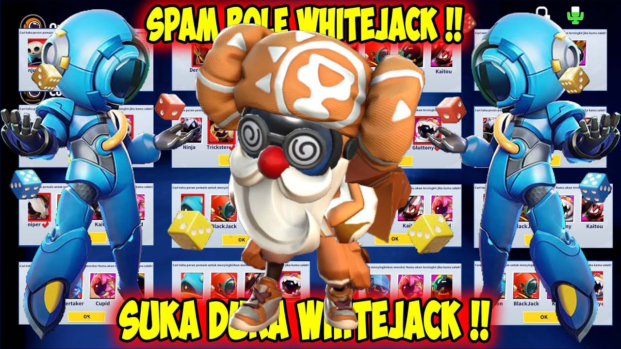 SPECIAL SPAM ROLE WHITEJACK SUKA DUKA MAIN WHITEJACK !! Super Sus Indonesia