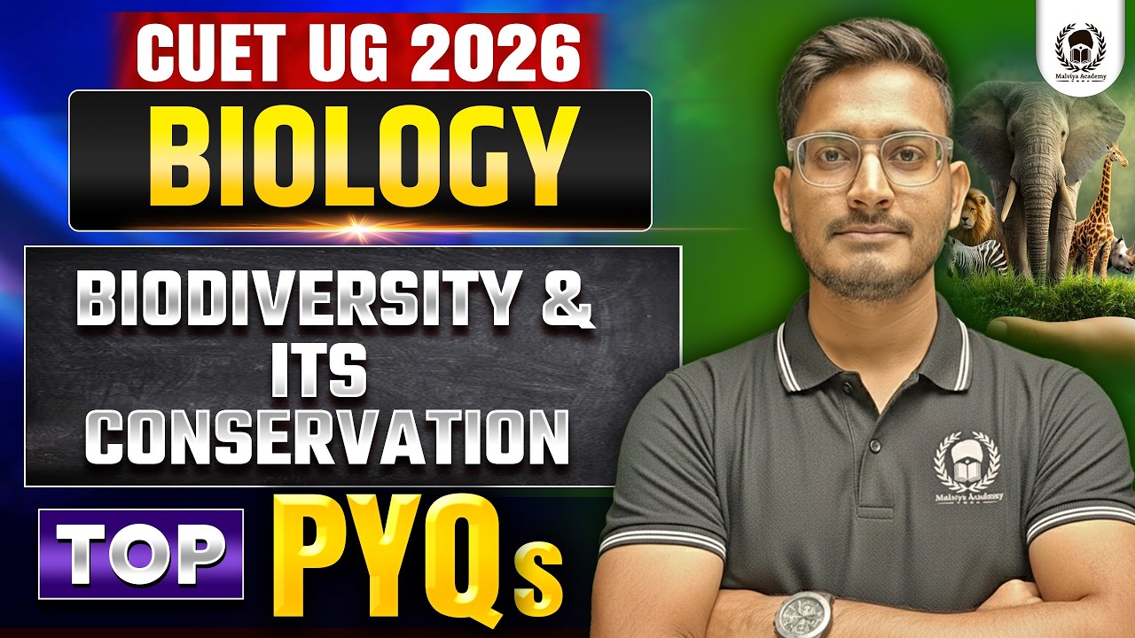CUET 2026 Biology | Biodiversity and Its Conservation Top 50 PYQ+MCQ | Umeed Phase-2 | Neeraj Sir