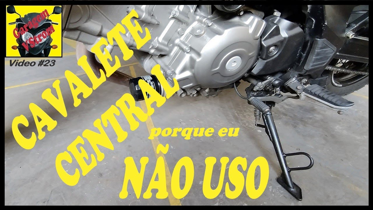 CAVALETE CENTRAL NA VSTROM 650. PORQUE EU NÃO USO