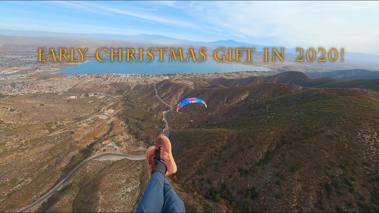 Paragliding Lake Elsinore on Christmas 2020!