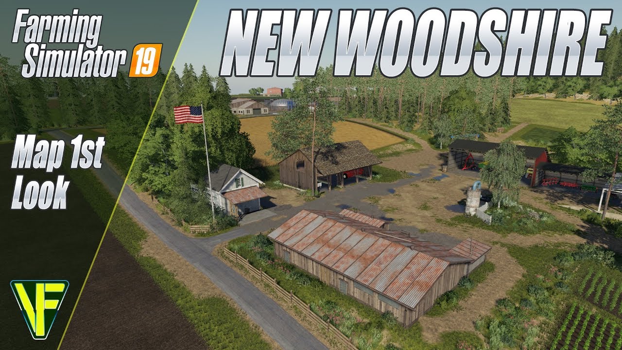 New Woodshire by Redkeinstus & RitchiF: Farming Simulator 19 Map First Look