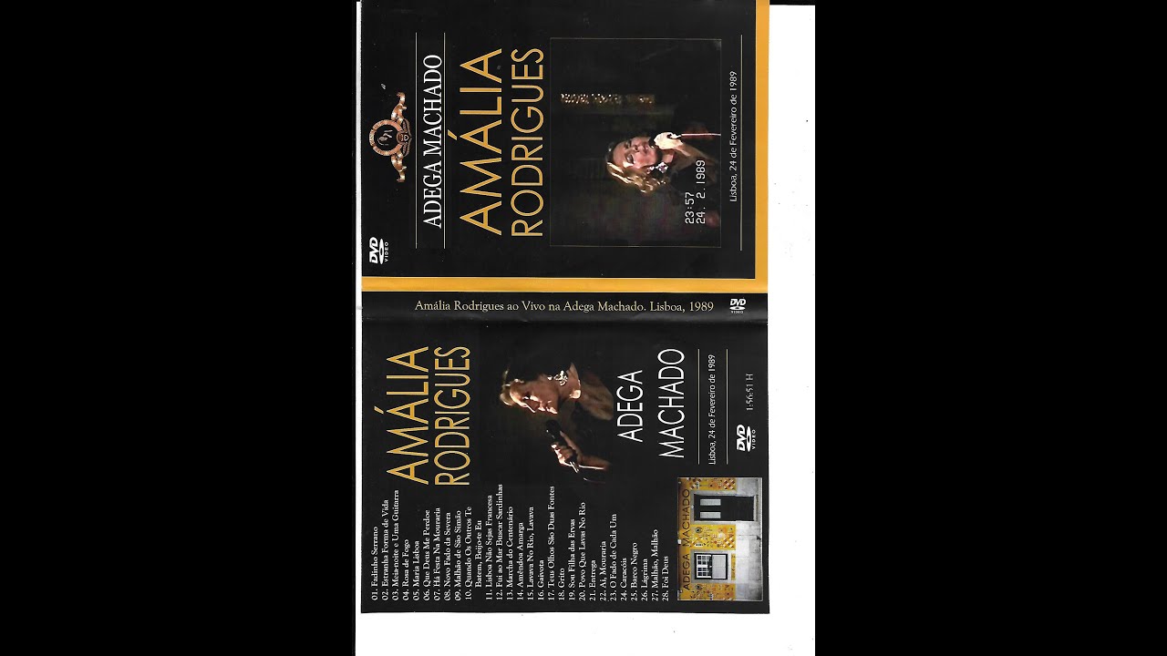 Amália. Fado de cada um. Adega Machado 24 de fevereiro de 1989