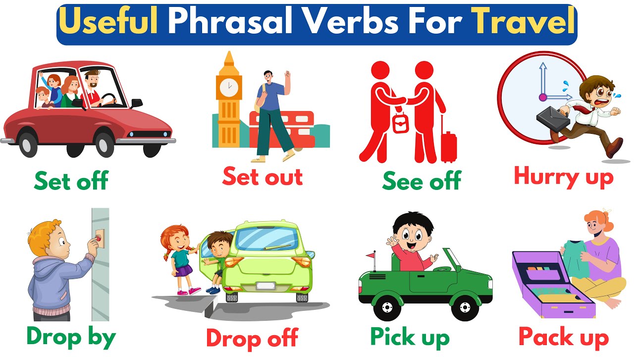Useful Phrasal Phrasal Verbs For Travel | Phrasal Verbs | English Vocabulary