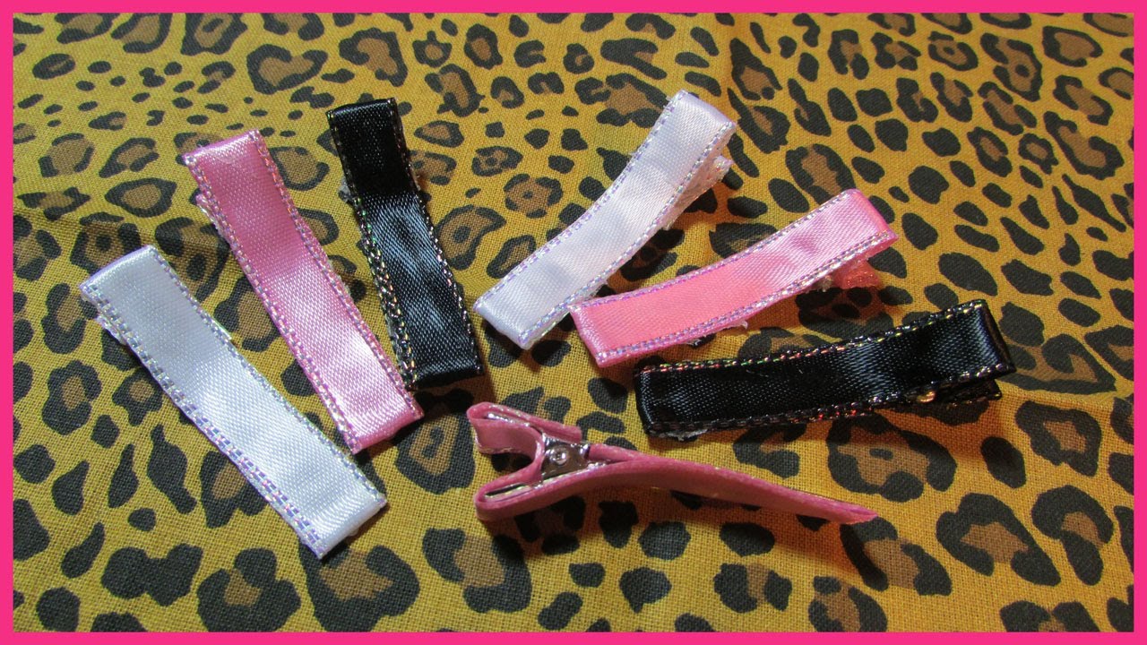 How to cover Metal Hair Clips No.2 - Free Tutorial - Hair Clips for Hair Bows