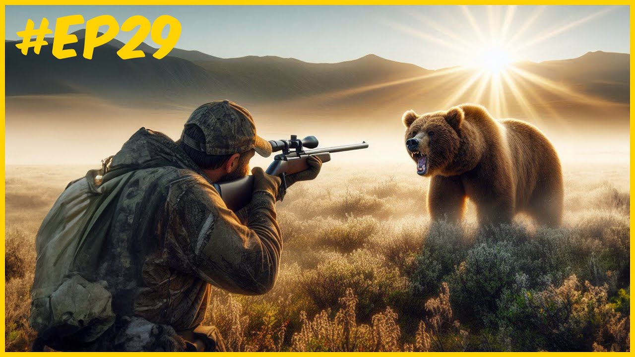 DESSA VEZ O DESAFIO FOI ENFRENTAR OS URSOS CINZENTOS - DO 1 AO 60 #EP29 THE HUNTER CALL OF THE WILD